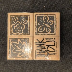 2001 Stampin' Up! thank you set of 4, unused